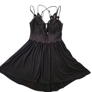 Zenana Top For Women Size Small Black Lace Adjustable Straps